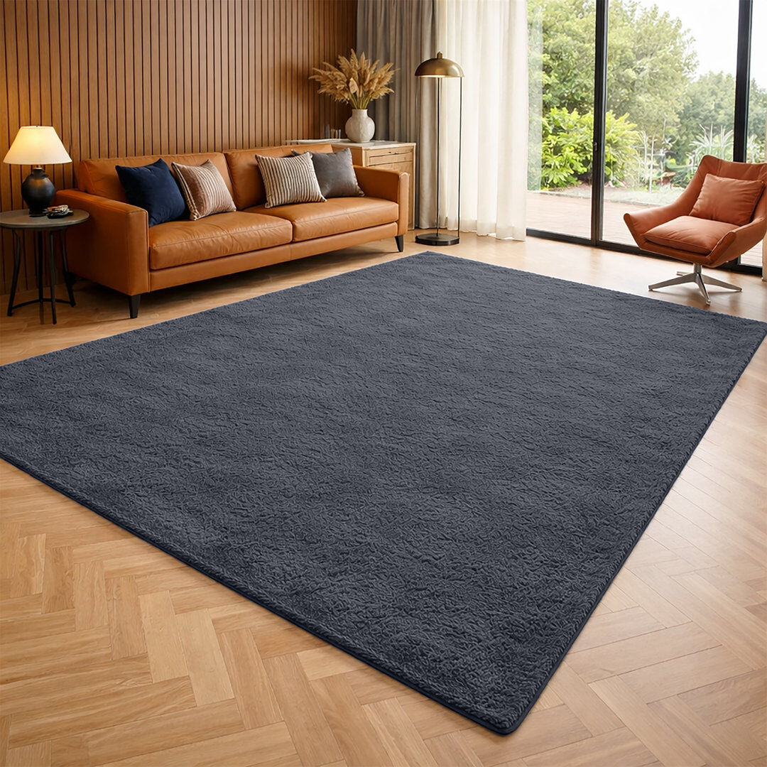 Marlow Home Co. Luxury Pashmina Area Rug – Soft Traditional Living Room & Bedroom Carpet – Elegant Home Floor Rug Grey 160x230