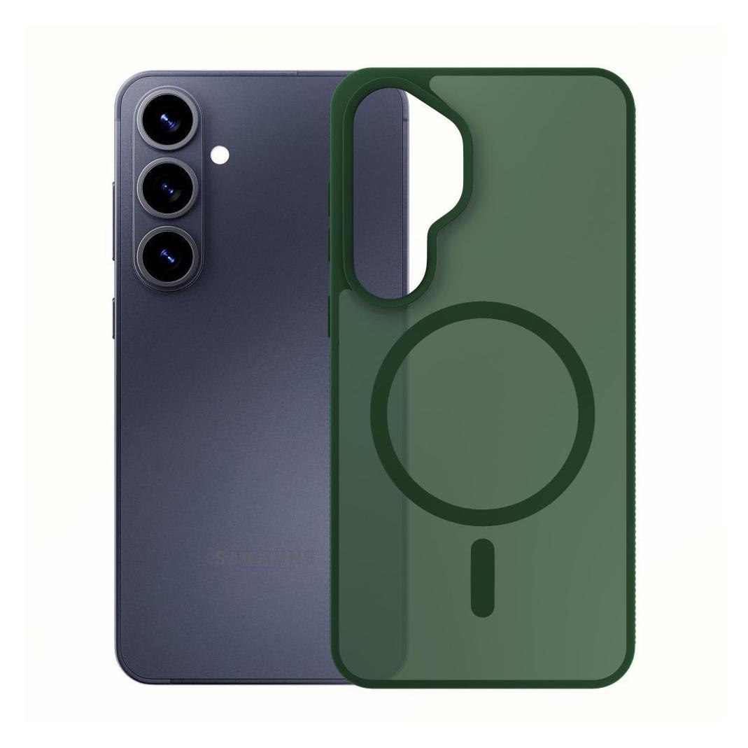 3MK ochranný kryt Smoke MagCase Green pro Samsung Galaxy S26 (Samsung Galaxy S26) (5903108741231)