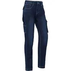 Damen Stretch Jeans "LAURA" X34 dark blue - W27L30 - Blau