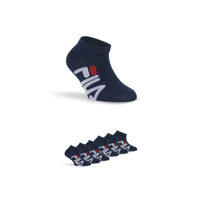 Sneakersocken FILA "JUNIOR UNISEX INVISIBLE SOCKS", Mädchen, Gr. 27-30, blau, diverse Faserarten, normal, Socken Sneakersocken, mit Logoschriftzug seitlich