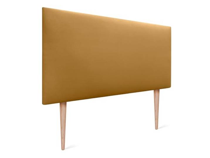 DHOME Kopfteil aus Kunstlederoder Stoff AQUALINE Glatt mit Beinen Kopfteil gepolstert Luxusbett Kopfteil (Kunstleder Dorado, 110x105cm (105)