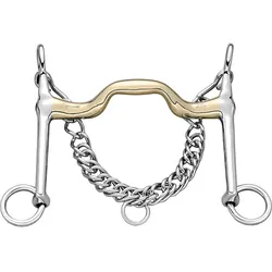 Kandarengebiss HSP KK hohe Zungenfreiheit, 7 cm Anzüge, 18mm sensogan/stainless steel 12/18