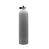 MES 11,1 L, Aluflasche weiß 207 bar mit Ventil 12544-LI