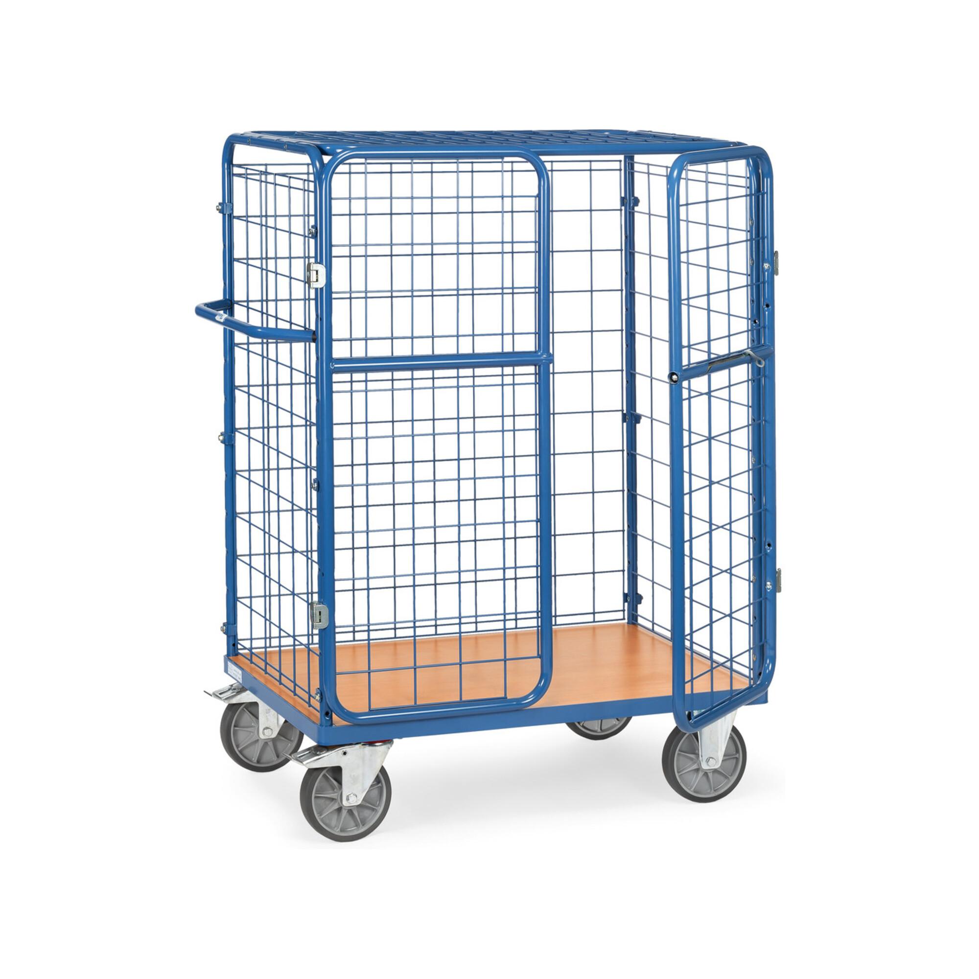 fetra Paketwagen 8482-3D DG-Wände DF-Türen Dach - Tragkraft 600kg TPE-Reifen)