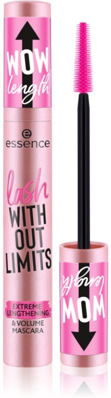 essence lash WITHOUT LIMITS Volumengivende og længdegivende mascara Skygge Black 13 ml