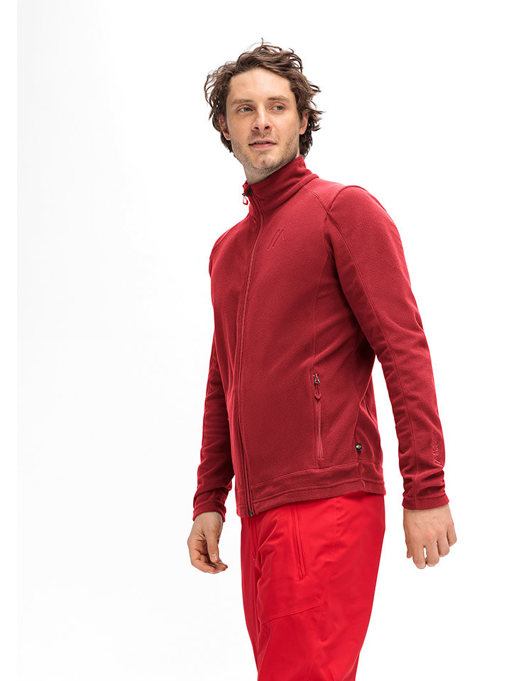 Maier Sports Fleecejacke "Dennis" in Rot - 52