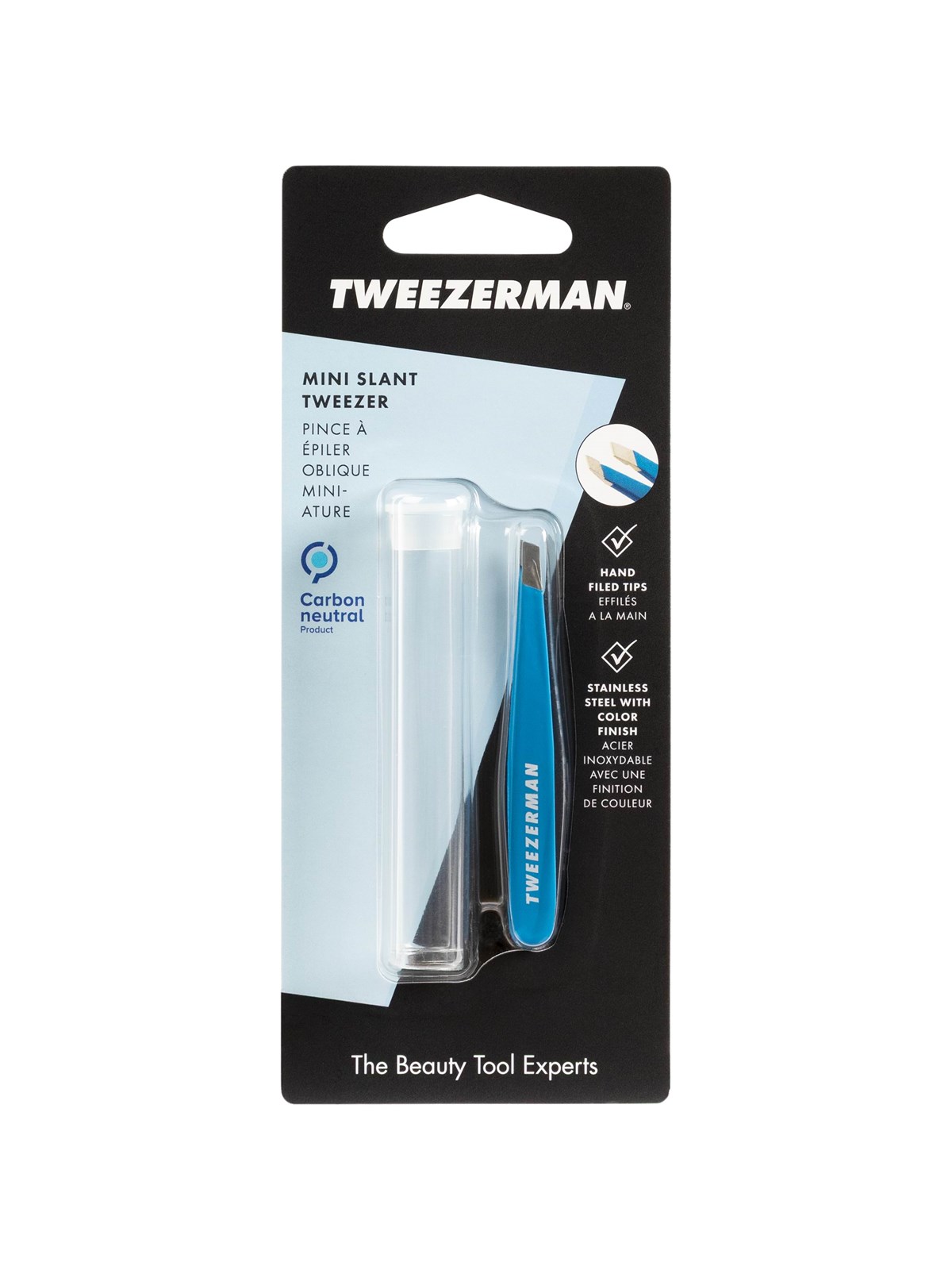 Tweezerman Mini Slant Tweezer - Bahama Blue