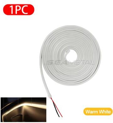 Discount Dollar Deals Frunk Brighten LED Strip For Tesla Model Waterproof Flexible Atmosphere Lamp Customizable Ambient Light For Your Tesla warm White