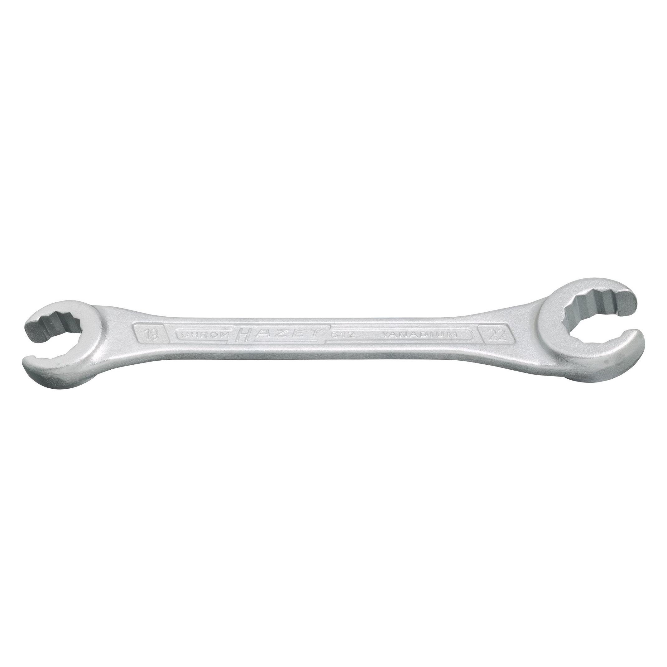 Hazet Doppel-Ringschlüssel offen 612-16X18 Aussen Doppel-Sechskant Profil 16 x 18 mm (16 mm, 18 mm) (612-16X18)