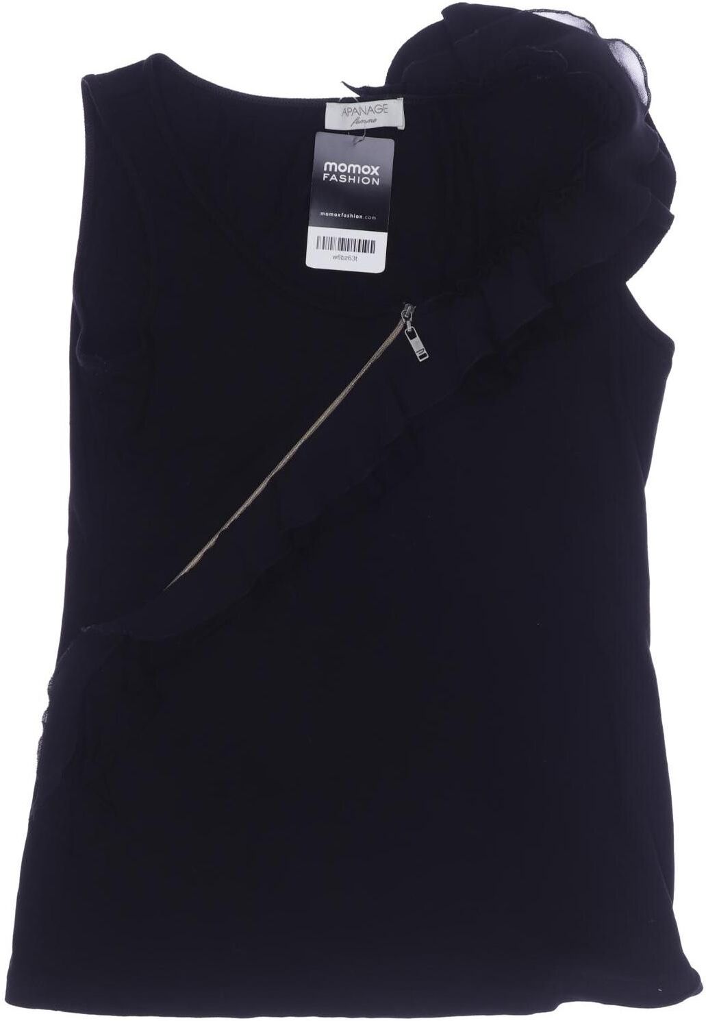 Apanage Damen Top, Schwarz, Gr. Xxs, kein / Etikett - Second Hand