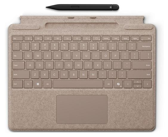Microsoft Surface Pro-toetsenbord met Slim Pen, zandkleurig