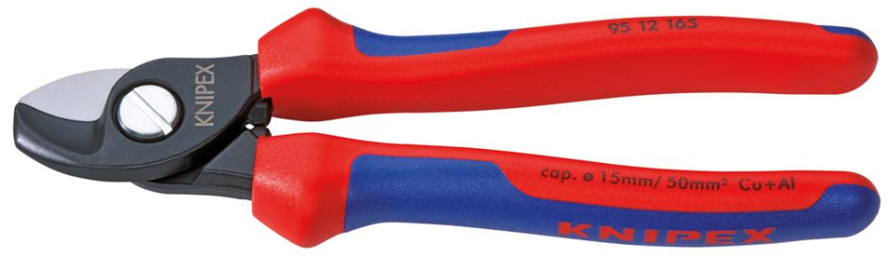 KNIPEX Kabelschere mit Mehrkomponenten-Griffen 165mm