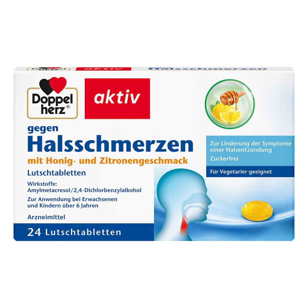 Queisser Pharma GmbH & Co. KG Doppelherz gegen Halsschmerzen Lutschtabletten 13876805