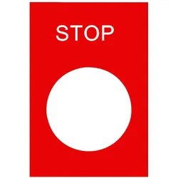 Schneider Electric ZB2BY2304 Bezeichnungsschild, 30x40mm, rot, STOP  - 10 Stück