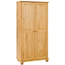 Kieferschrank massiv im Landhausstil 2 türig
