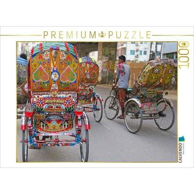 CALVENDO Puzzle Rikschas | 1000 Teile Lege-Größe 64x48cm Foto-Puzzle für glückliche Stunden