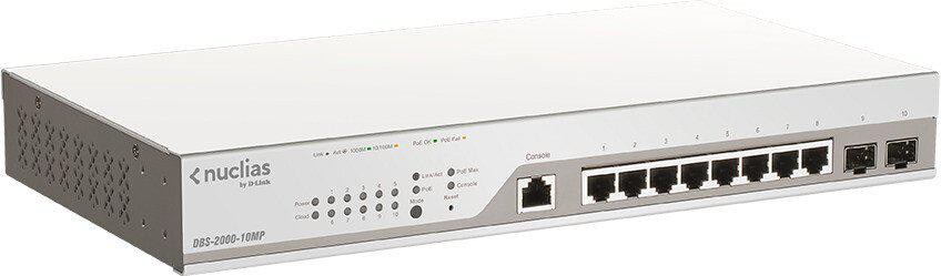D-Link DBS-2000-10MP/E 10-Port Gigabit Desktop Switch Cloud-managed