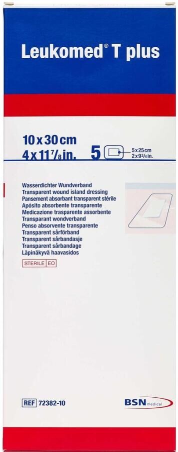 Leukomed T plus 10 x 30 cm Medicinsk udstyr 5 stk