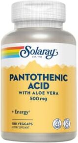 Solaray ÁCIDO PANTOTÉNICO 500mg 100 Caps