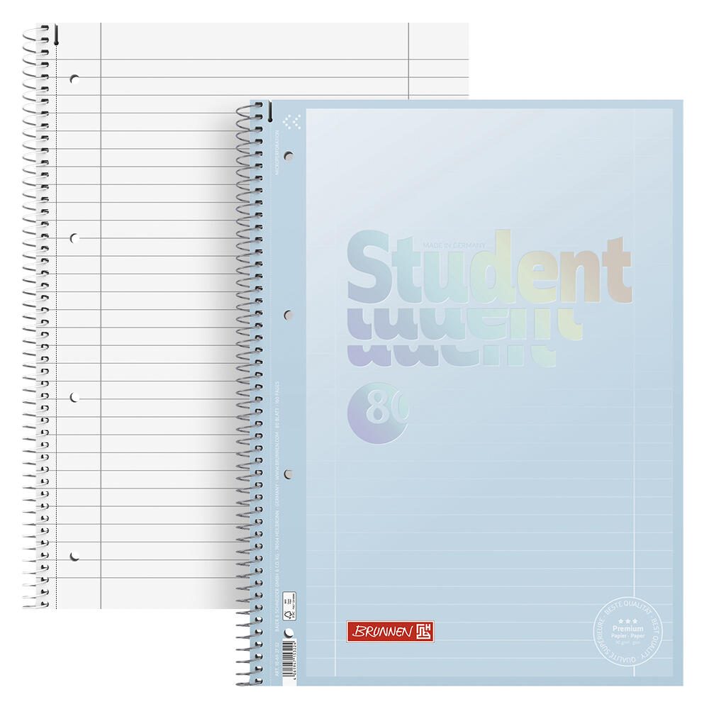 BRUNNEN Collegeblock Premium Student 27 DIN A4 liniert 10692732