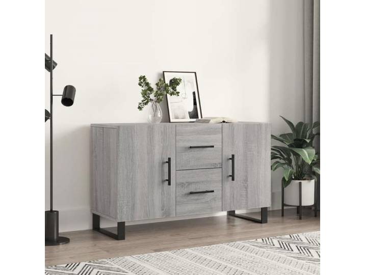 Buffet De Cuisine Moderne - Buffet sonoma gris 100 Buffet sonoma gris 100x36x60cm - Bois d'ingénierie ABHT 5934567