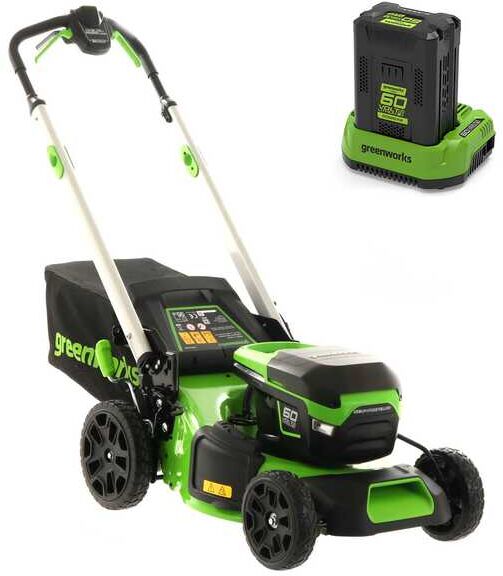 Greenworks GD60LM46SPK4 - Tagliaerba semovente a batteria - 60V/4Ah - Taglio 46 cm