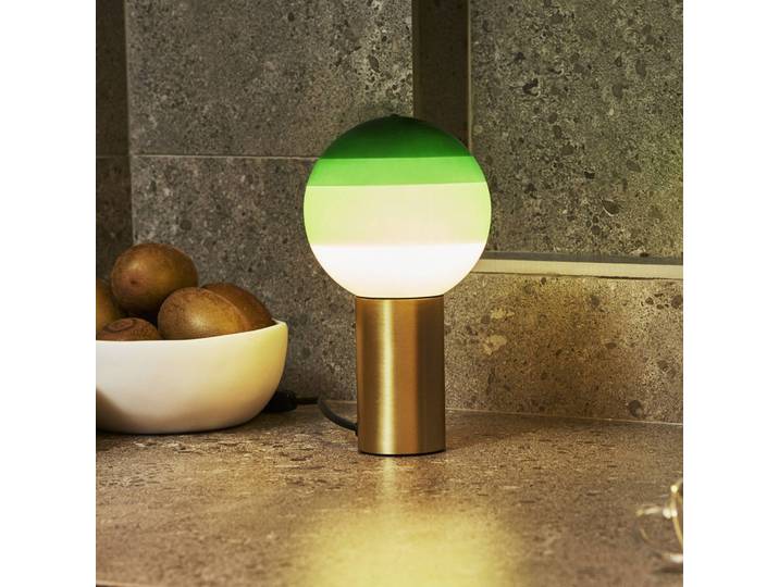 MARSET Designer Tischlampe Dipping Light, grün, für Wohn- / Esszimmer, Glas, Design