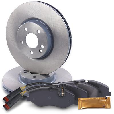 Atec Bremsscheiben + Bremsbeläge Vorderachse [Hersteller-Nr. 40578794] für Mercedes-Benz