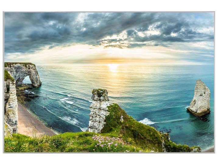 Bild mit Rahmen Küste Bei Etretat image LAND