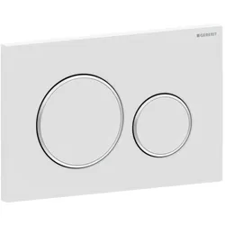 Geberit Sigma 20 Round Betätigungsplatte 115882JT1 Platte und Tasten weiss matt lackiert
