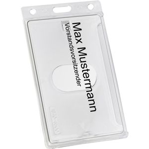 Böttcher-AG Kartenhalter Hartplastik, für 1 Karte, matt transparent
