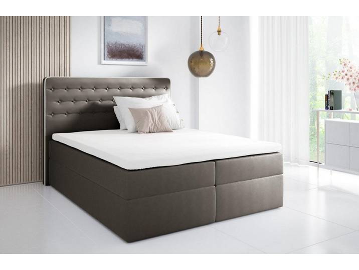 Xlmoebel Boxspringbett Doppel-Boxspringbett mit Bettkasten und elegantem Design (1-St., Bett), Hergestellt in Europa