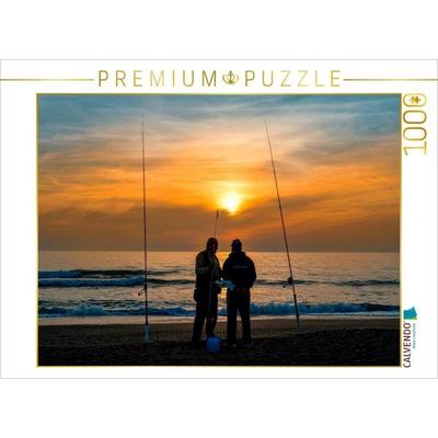 CALVENDO Puzzle Ruhig werden - Angeln | 1000 Teile Lege-Größe 64x48cm Foto-Puzzle für glückliche Stunden, Sonstige von , Calvendo Puzzle