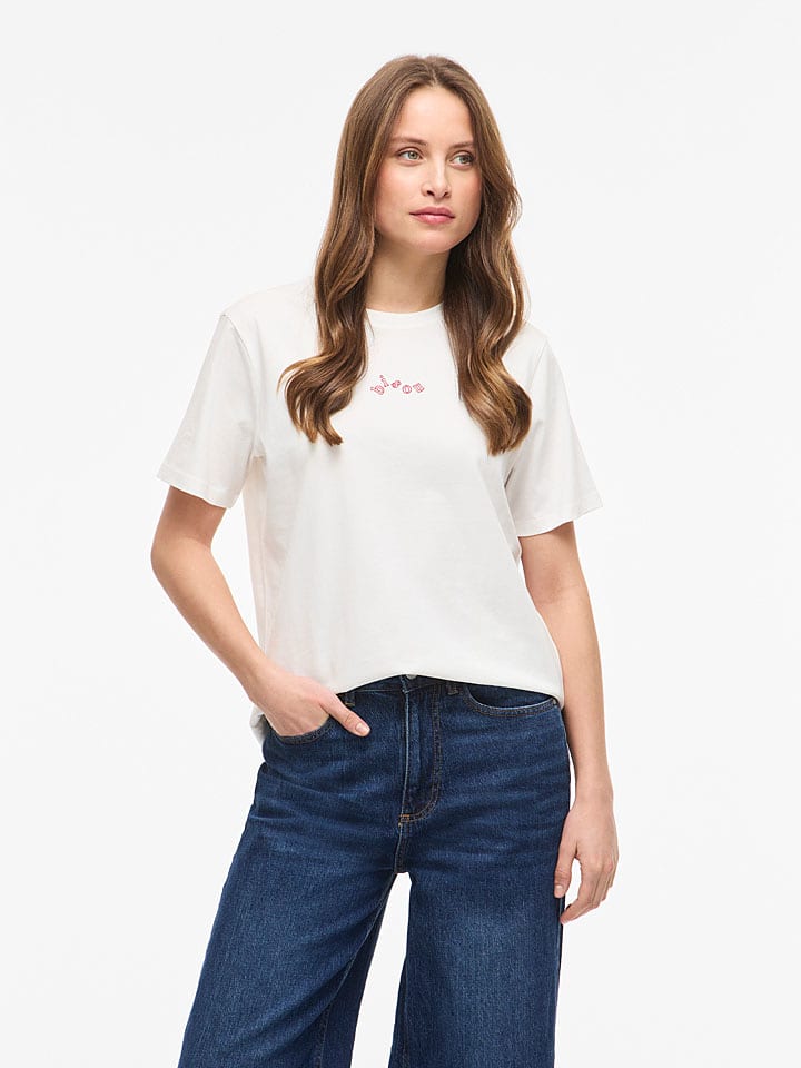Vila Shirt in Weiß - S
