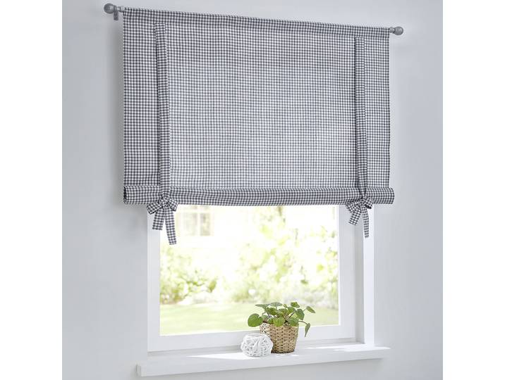 Store bateau Cottage 100 x 100cm Blanc/Gris