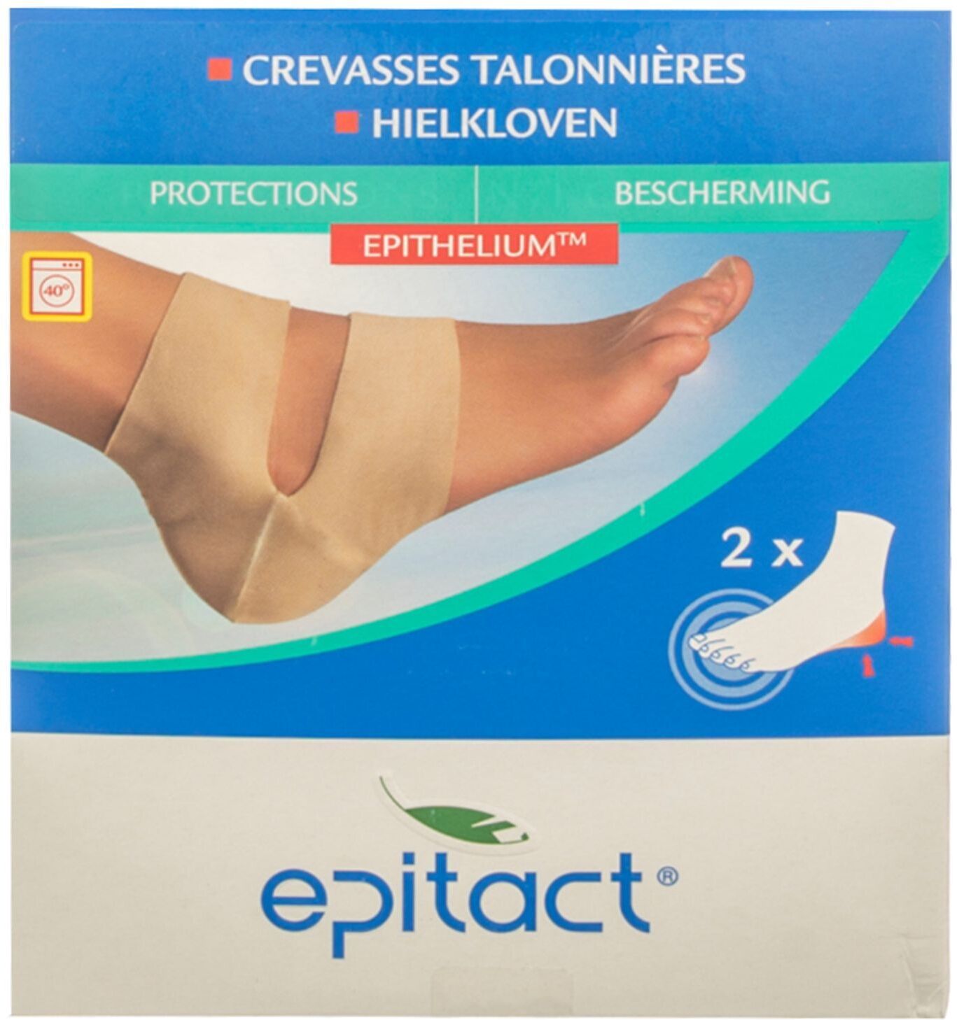 Epitact Protection Crevasses Talon Gel Silicone 2 Pièces