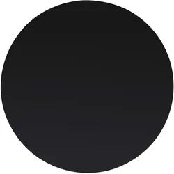 DELUKE® Tischplatte rund Ø 40 cm - Glas Gehärtet, 8 mm dick Schwarze Glasplatte rund, Ideal für DIY-Projekte, Glastische und als Kamin Glasplatte