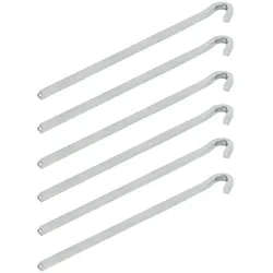 ProPlus 364665S Felsbodenhering 22cm Metall Viereckig 6 Stück Zelt Zubehör