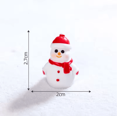 Inspire Picks Mini Christmas Ornament Dollhouse Figures Gingerbread Man And Snowman Micro Landscape Decor a12