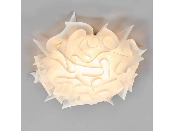 Veli Plafonnier M Blanc - Slamp VELI M - Salon / séjour - Design - Plastique - Rond