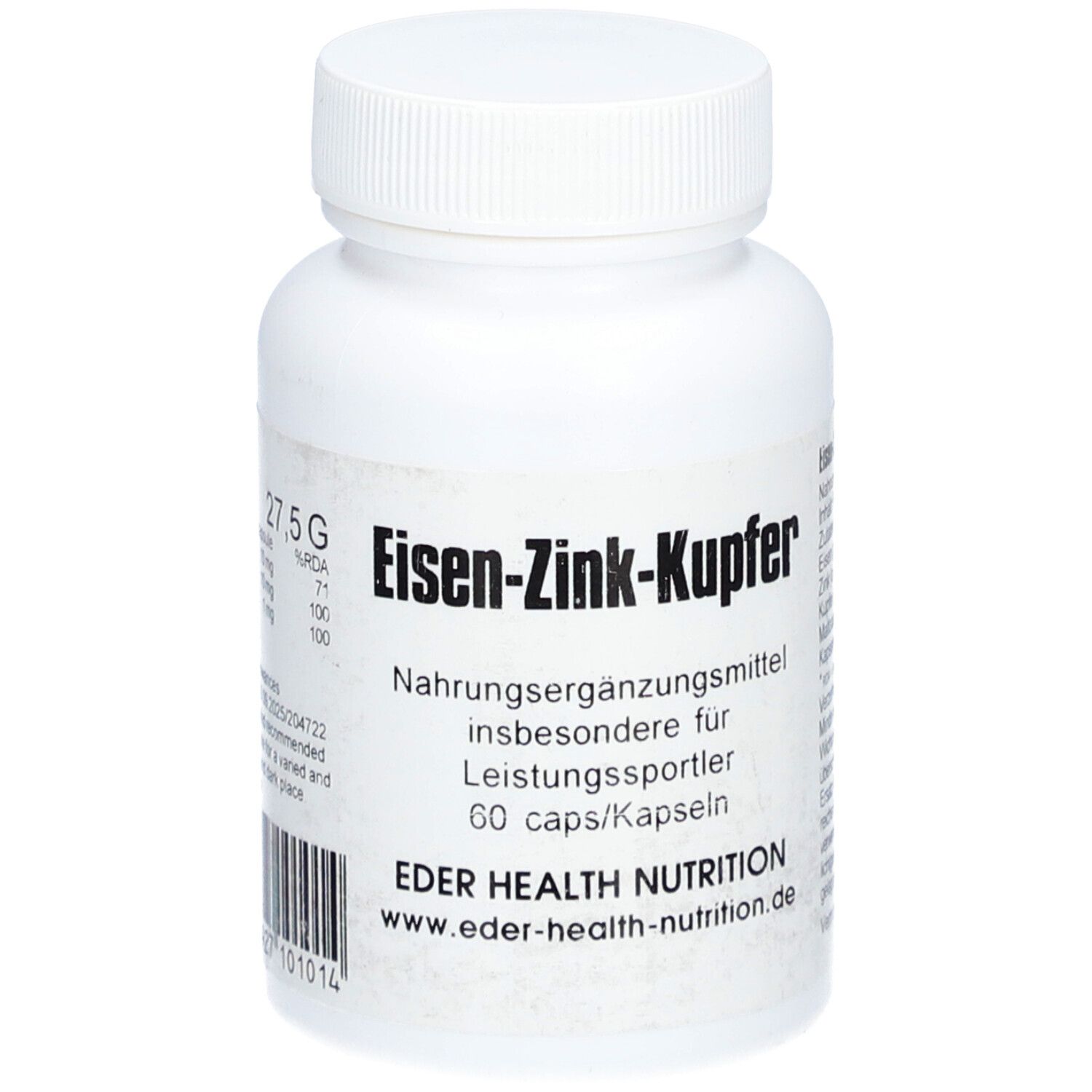 FE ZN CU Eisen Zink Kupfer Kapseln 60 St