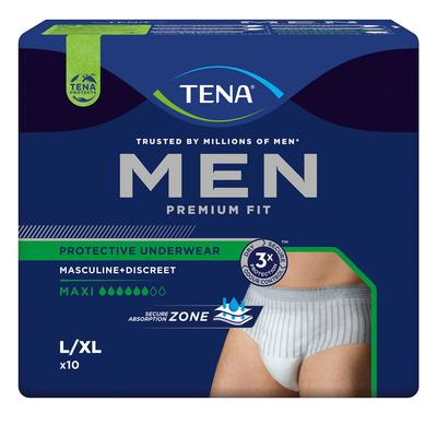 Tena MEN Premium Fit Inkontinenz Pants maxi L/Xl 4x10 St Windeln