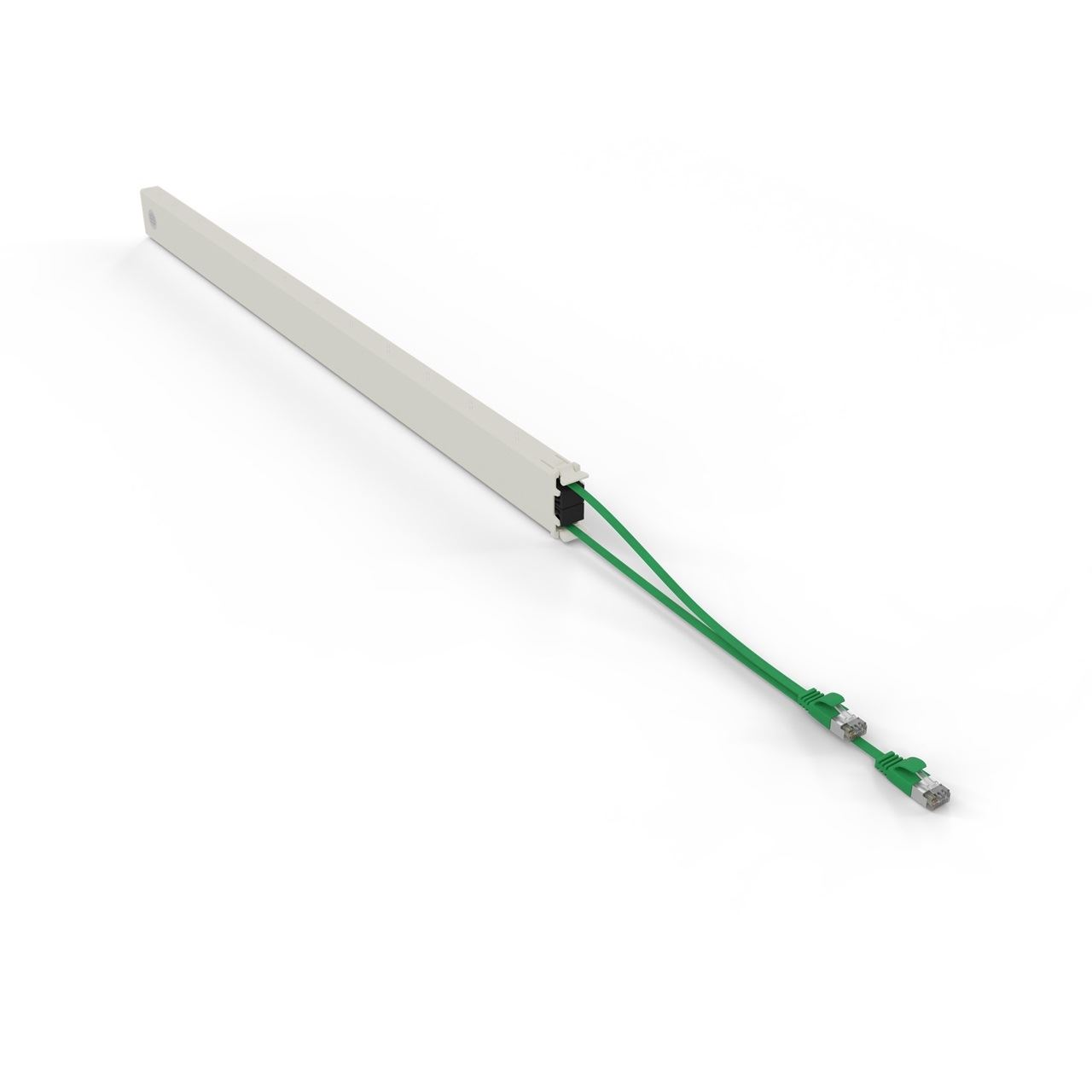 PATCHBOX Kassette Cat 6A 46HE STP 2,5m grün