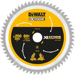 DEWALT XR EXTREME Kreissägeblatt stationär Extra feine Schnitte - DT99573-QZ