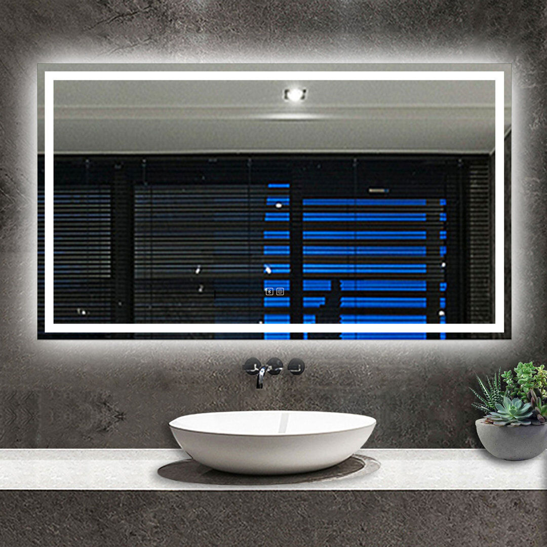 Metro Corstiaan Rectangle Wall Makeup / Shaving Mirror Clear 70cm x 110cm