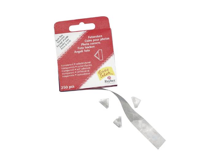 Rayher EasyGlue Fotoecken 1.3 × 1.5 cm 250 Stück