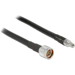 Delock RP-SMA Stecker zu N-Stecker, 2m (Antennenkabel), Antennenkabel