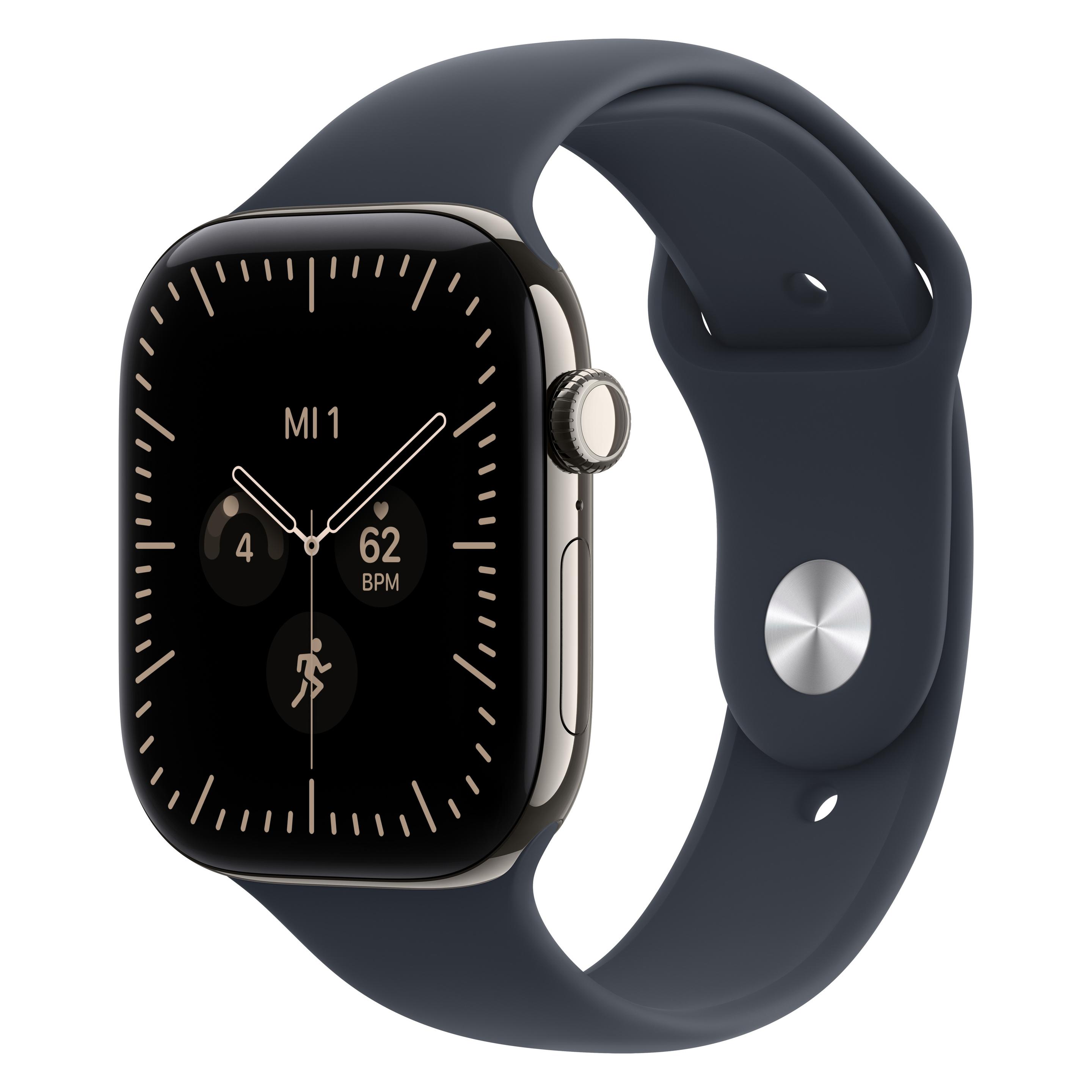 Apple Watch Series 12 (46 mm, Titan, Natur, 5G) (MJGM4ZR/A)