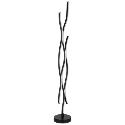 GLOBO LIGHTING LED Stehlampe "GERONIMO", schwarz, Ø 20cm H: 135cm, 1 Stk., Leuchten, Stehleuchte, Wohnzimmer, Schlafzimmer, Flur, LED Stehlampe