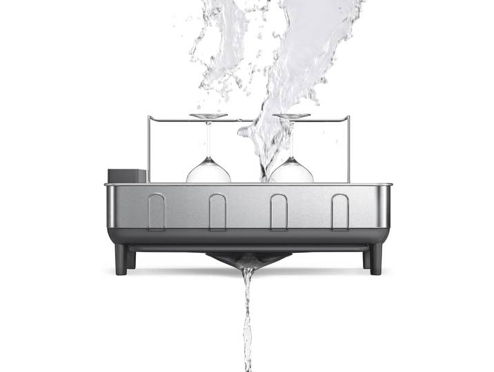 Abtropfgitter Simplehuman Grau Edelstahl B 51.4 cm - Abtropfgitter